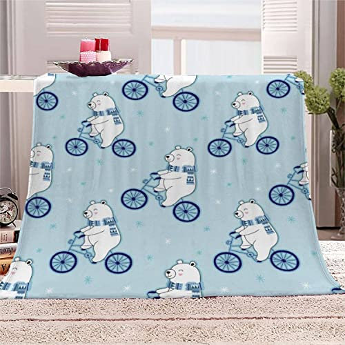 Kuscheldecken 130x150 Tragen Decke 3D-Digitaldruck Kuscheldecke Flanelldecke Weich Wohndecke Sofadecke Zweiseitige Tier Karikatur Kawaii Decke Kinder Erwachsene alle Jahreszeiten