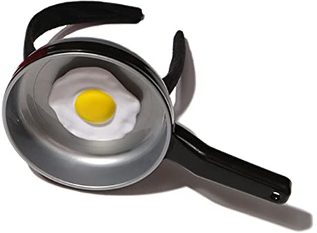Wifehelper Lustiges Stirnband, Süßes Pan-förmiges Damen-Gesichts-Spa-Stirnband, Make-up-Stirnband, Gesichtswasch-Stirnband, Hohe Simulation, Damen-Kopfbedeckung, Kopfwickel, Lustiges (Spiegelei)