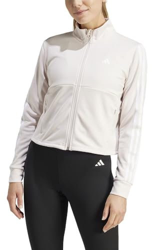 adidas Damen AEROREADY Train Essentials 3-Stripes Track Jacket, Putty Mauve, M