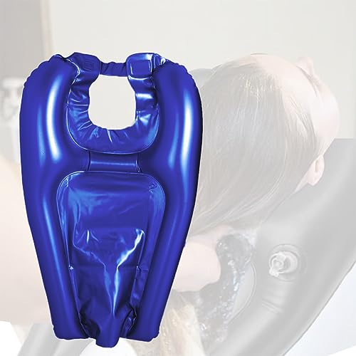 Aufblasbare Haarwaschbecken,Mobiles Waschbecken Haare Waschen für Bettlägerige,tragbare Shampoo-Schale für Bettlägerige Behinderte Ältere Menschen Schwangerschaft Postoperative Patientin(Schwarz)