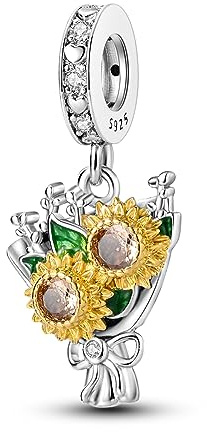 MULA Charms Anhänger Silber 925 für Armbänder, Kompatibel mit Europäischen Armbändern und Halskette für Frauen