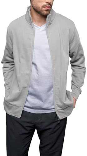 HRM Herren Premium Full-Zip Sweat Jacket I Fair Trade Herren-Sweatjacke, 360 g/m² I Aus 70% Baumwolle & 30% recyceltem Polyester