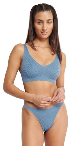 sloggi Damen Zero Feel Bliss Soft Bra, Azura Blue, XL