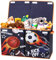 Decalsweet Football Sports Kids Large Toy Storage Box with Lid,Foldable Oxford Toy Storage Organizer Box for Boys-65×30×40cm-Toy Chest with Handles for Bedroom Nursery