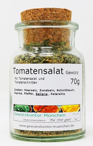 Tomatensalat Gewürzsalz Gewürzmischung 70g im Glas Gewürzkontor München