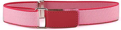 Ladeheid Kinder Gürtel Ohne Schnalle Elastischer Kindergürtel für Jungen und Mädchen 0-15 Jahre 32-90 cm P15 (HellRosa/Amaranth, 0-2 Jahre)