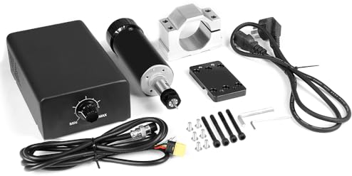 Twotrees TTC450-500W Spindel-Kit CNC 500W Spindelmotor-Kit Luftgekühlter Bldc-Motor 11000RPM mit integrierter Drehzahlregeltaste