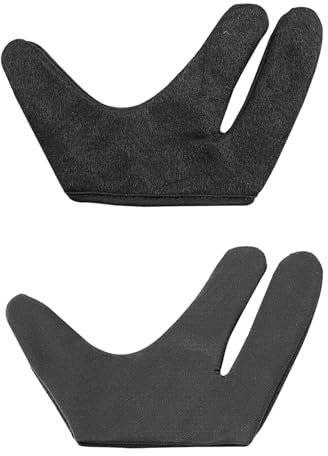 Heat Protection Gloves For Hair Styling,2 Hair Dye 3 Finger Heat Protector,Hair Styling Gloves Heat Resistant,Curling Wand Gloves,Elastic Professional Reusable Barber Heat Gloves For Curling Irons