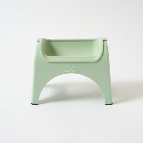 The Premium Dog Feeding Station Perfect for Small to Medium Sized Pets Raised Dog Bowl with a Beautiful, Non-Slip Design –Elevated bowl Improves Digestion, User friendly (Sage Green)
