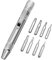 Aluminium Alloy Pen Screwdriver, Multifunctional Eight-in-One Screwdriver Set（Silver）