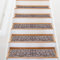 JHLGRE Tappeti per Scale Interne, 20cm*76cm 15pcs, Coprigradini per Scale, Tappetini per Scale in Legno, Tappetino Antiscivolo e Fonoassorbente con Retro Adesivo, Arancione