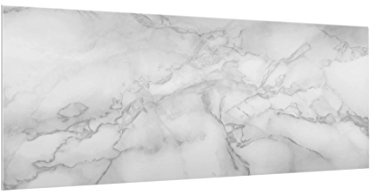 micasia Glas Spritzschutz inkl. Aufhängung 4 mm starke Küchenrückwand Steinoptik Glasrückwand - Made in Germany - Modern Marmor Wandpaneel grau Küche Herd Küchenspiegel 1076 (100x40cm)