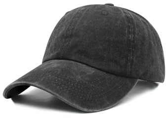 Stymora Basecap Übergröße für Herren - Großen Kopf Kappe Verstellbare Größe 60-65 cm - Baumwolle Verblasster Look