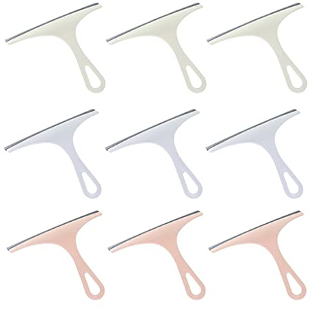 GOOHOCHY 9pcs Window Squeegee Glass Squeegee Cleaner Hg Window Cleaner for Mirror