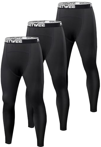 MEETWEE Pantalons de Sous-vêtements Thermiques Garçon Pantalon Long & Collant Technique pour Ski Course Vélo