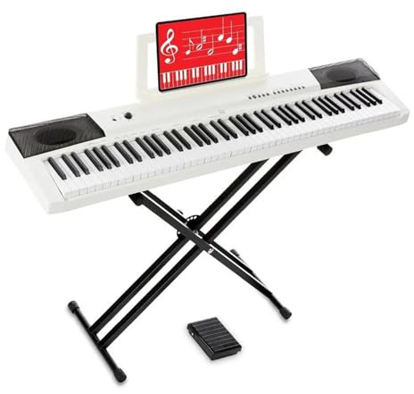Electronic Piano Instruments 88 Key Full Size Digital Piano Electronic Keyboard Set Stand Sustain Pedal