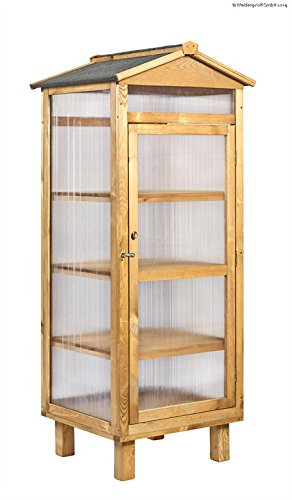 WEIDENPROFI Gewächshaus, Balkon Holzschrank mit PVC-Verglasung, Abmessung (LxBxH): 60 x 58 x 170 cm