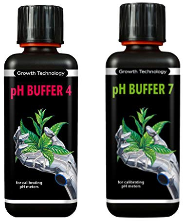 ph buffer 7 300ml & ph buffer 4 300ml growth technology free 100ml formulex