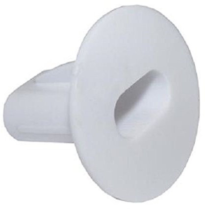 electrosmart Pack of 12 Double White Feed-Thru Cable Wall Entry Grommets - Suitable for most Twin WF65 Cable