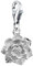 Nenalina Lotus-Blüte Karabiner Charm Anhänger für Bettelarmband aus 925 Sterling Silber 713207-000