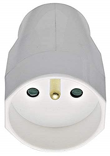 Vimar 00251.B Prise SICURY 2P+T 16 A 250 V~, standard français, sortie axiale du câble, blanc