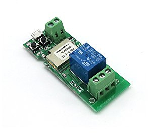 Aihasd Inching/Auto-bloqueo Wifi Inalámbrico Interruptor inteligente Módulo de relé DC 5V Para el sistema de control de acceso Smart Home APP Control remoto