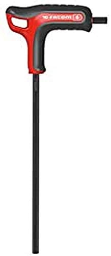 FACOM 84TZA.3 Clé 6 Pans standard, Rouge/Noir, 3 mm