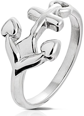 Bungsa 64 (20.4) Herren-Ring Anker Silber Edelstahl Männer