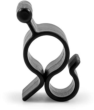 Camco 42708 Markisen-Clip für Lichtschlauch, schwarz, Standard