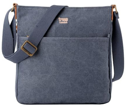 TRP0236 Troop London Classic Canvas Across Body Bag (Blue)