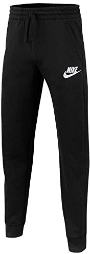 Nike Jungen Sportswear Club Fleece Hose, Black/Black/White, S