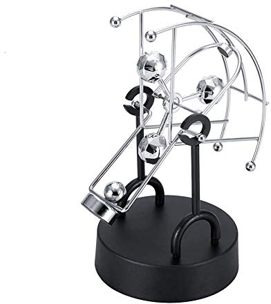 Science Desktop Toys, Semi-globe shape Revolving Gadget Perpetual Motion Desk Office Decor Physics Science Art Toy