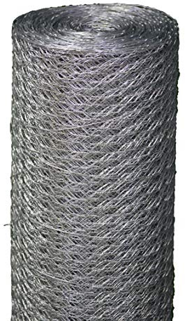 Sechseckgeflecht Sechseckdraht Maschendrahtzaun Kaninchendraht Kükendraht Hasendraht VERZINKT Draht 75 cm Höhe - Länge 25 Meter - Maschenweite: 25 mm (Höhe: 750 mm) ->SCHNELLER VERSAND AUS DEUTSCHLAND