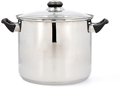 Quid Habitat Olla Acero Inoxidable 22x18cm - 680cl Acero Inox Apto Vitrocerámica Apto Inducción 100% Higiénico