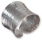Fly Style Breiter Silberring Damen - Ring Silber 925 Damen offen verstellbar, Statement Ring, Ring Grösse:19.1 mm, Oberfläche:Poliert strukturiert