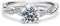 Molioaki Verlobungsring Damen Weißgold 9K(375) Unendlicher Ring Diamantring 1 Karat Brillantschliff 5A Zirkonia Ring Weißgold Eheringe Damen Verlobung Hochzeit Geschenk mit CZ - 58