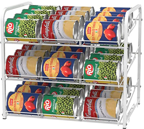 CADUKE Can Organizer for Pantry Can Rack Organizer Stacking Can Dispensers Holds up to 36 Cans for Kitchen Cabinet