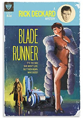 Blade Runner Film-Poster für Zimmer, ästhetische Kunst-Poster Jungen Geschenk, Leinwand, Wandkunst, modernes Drucken für Schlafzimmerdekoration, 40 x 60 cm
