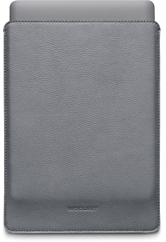 Woolnut Leder Sleeve Case Hülle Tasche für MacBook Pro 13 UNT Air 13/13.6 Zoll - Grau