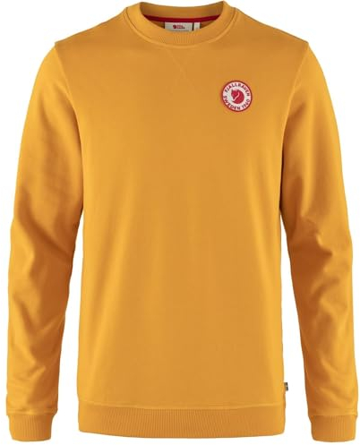 Fjällräven Herren 1960 Logo Badge Sweater, Mustard Yellow, M