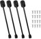 Gralara Pieds de Table Pliables Portables Pied de Table Pliant Réglable Stable Stable pour Le Remplacement des Tables D'extrémité de Bureau, 33cm Noir