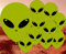 Alien Martian Latex-Luftballons, 30,5 cm, Premium-Luftballons, Party-Geburtstagsdekorationen, geeignet für Luft oder Helium, Limettengrün