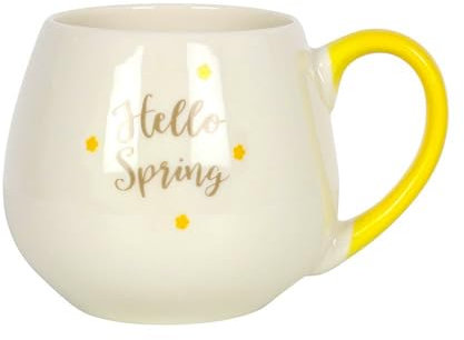 Tech Island Coffee Mug Rounded Mug Tea Cups, Tea Mugs, Prefect Presents for Birthday, Christmas, New Year, Gift Card Packaging (Hello Spring)