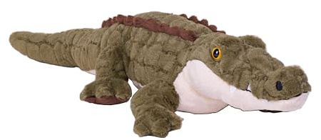Wild Republic Earthkins Krokodil, Kuscheltier, 38 cm, Plüschtier, Füllung aus recycelten Wasserflaschen, Umweltfreundlich