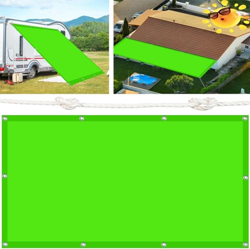 Sonnensegel Sonnenschutz 170 x 180 cm Wasserdicht Sun Segel Reißfestigkeit 98% UV Block für Terrasse, Pool und Garten, Zart Grün