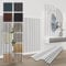 HEXIM Akustikpaneele 138,5x60cm - flexible Lamellenwand Holz MDF Wandpaneele Lamellenverkleidung Wandverkleidung Innendekoration schalldämmend (6 Paneele / 4,98 m² White - APH11)