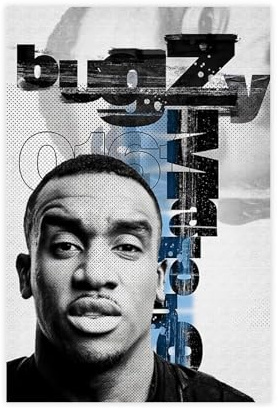 Bugzy Malone, britischer Rapper, Schlafsaal, Schlafzimmer, Kunst-Deco-Poster, Leinwand-Poster, Wandkunst, Dekordruck, Gemälde für Wohnzimmer, Schlafzimmer, Dekoration, ungerahmt, 20 x 30 cm