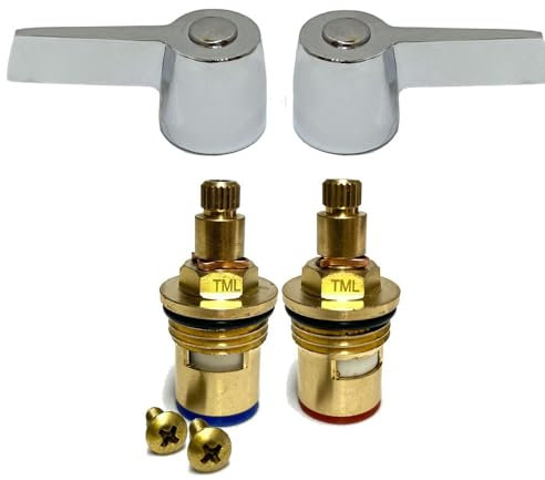 Compatible Chrome Tap Handle Reviver Kit for Bristan Echo, Echo Easyfit Kitchen Monobloc Tap