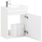 SoBuy Mobili da bagno sospeso Mobile lavabo con 1 anta Bianco 41x25x52cm BZR170-W