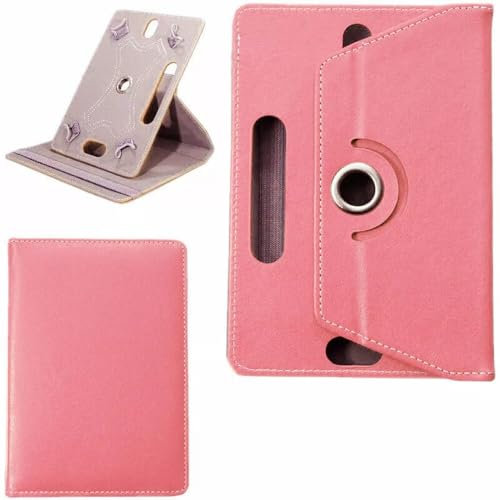 World biz 10inch Tablet Case - Universal Stand Case Folio Cover Leather 360° Rotating Case Fits for Samsung Tab A7/A8, Tab A9 plus 11,iPad 9.7/10.2,iPad 10.9, Lenovo Tab M10, Fire HD 10 (Rose Gold)